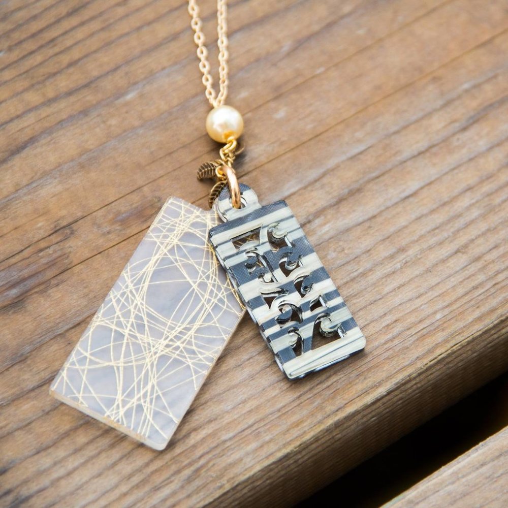 Honeysuckle Necklace By Color By Amber